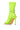 Full View Hot Stuff Stiletto Sock Bootie In Lime