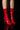 Front View Hot Stuff Stiletto Sock Bootie In Red