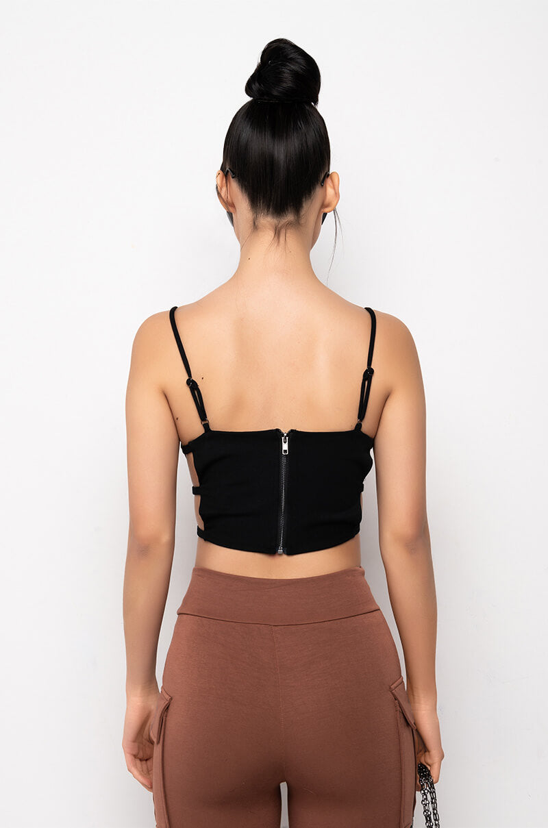 Full View Hottie Cutout Crop Tank