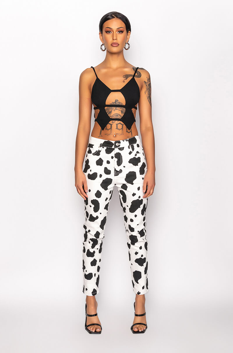 Extra View Hottie Cutout Crop Tank