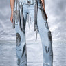 Front View Houdini Embellished Wide Leg Jean