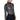 Front View Houndstooth Glamour Mock Neck Long Sleeve Mesh Top