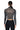 Extra View Houndstooth Glamour Mock Neck Long Sleeve Mesh Top