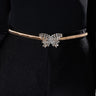 Front View How You Get So Fly Rhinestone Statement Belt