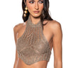 Front View Hurry Up Crochet Halter Top