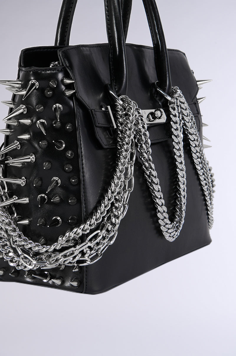 Detail View I Bite Back Embellished Tote 6