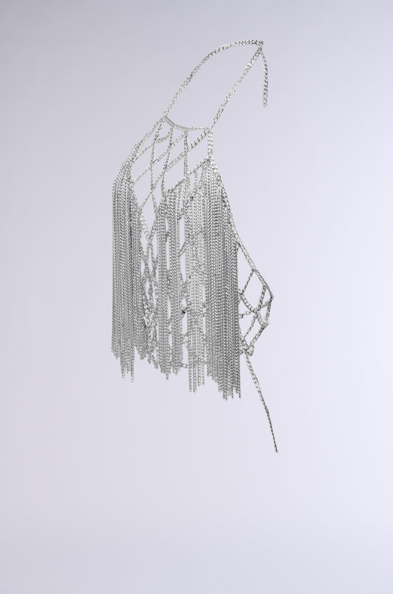 Detail View I Can See The Future Metal Chain Top