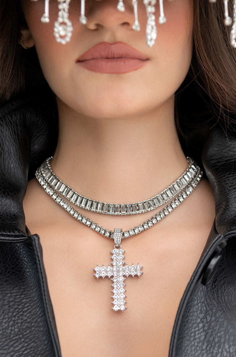 Front View I Got God Icy Necklace