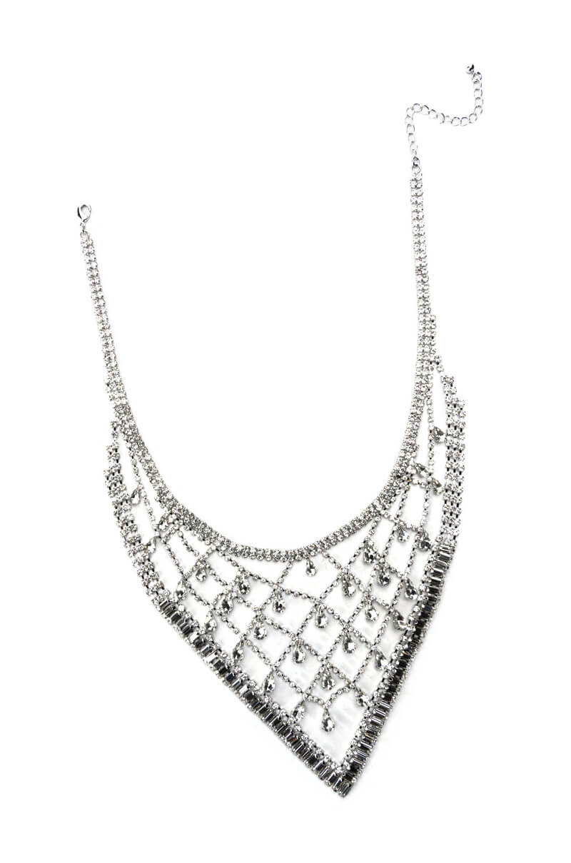 Back View I Like What I See Rhinestone Handkerchief Choker 3