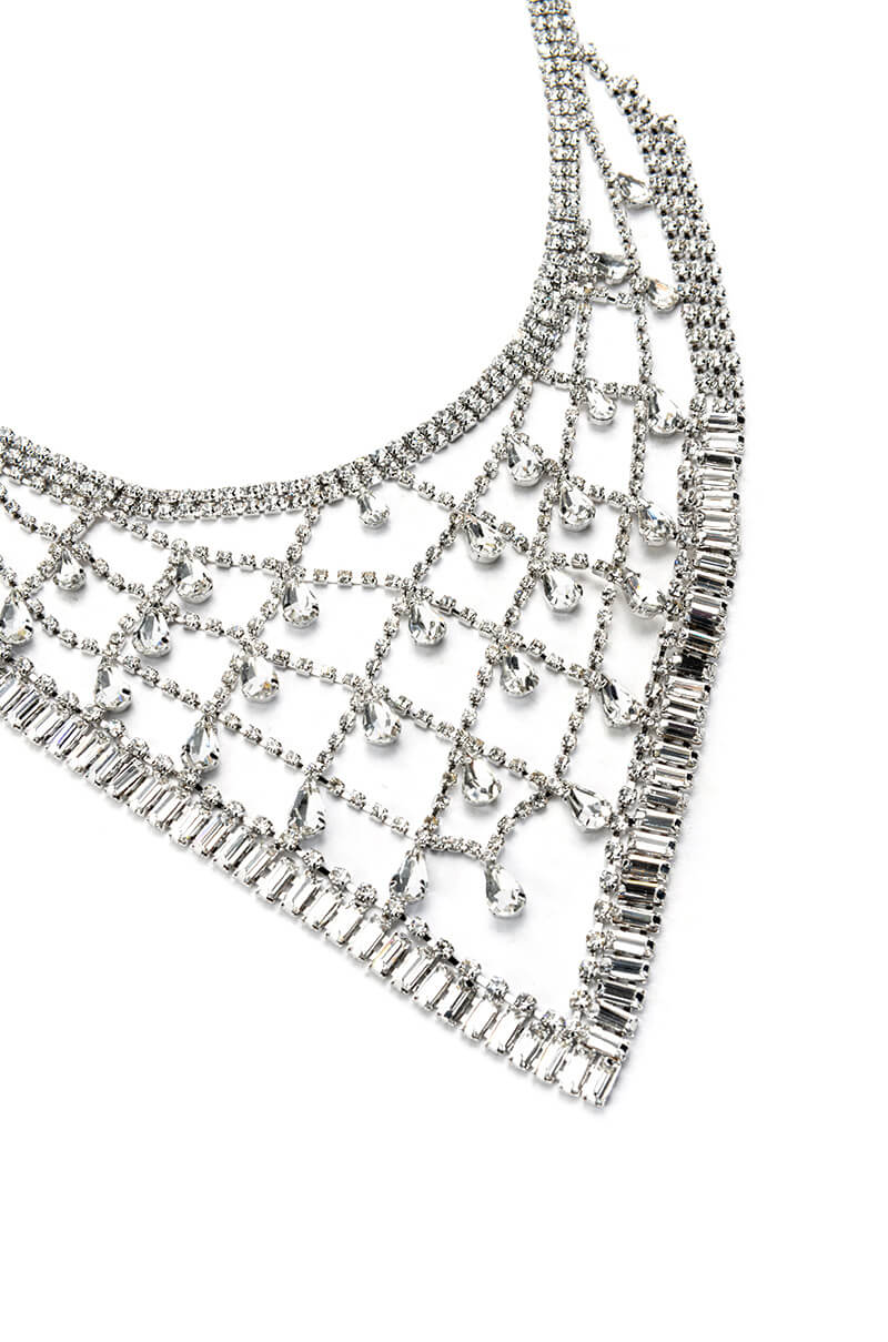 Detail View I Like What I See Rhinestone Handkerchief Choker 4