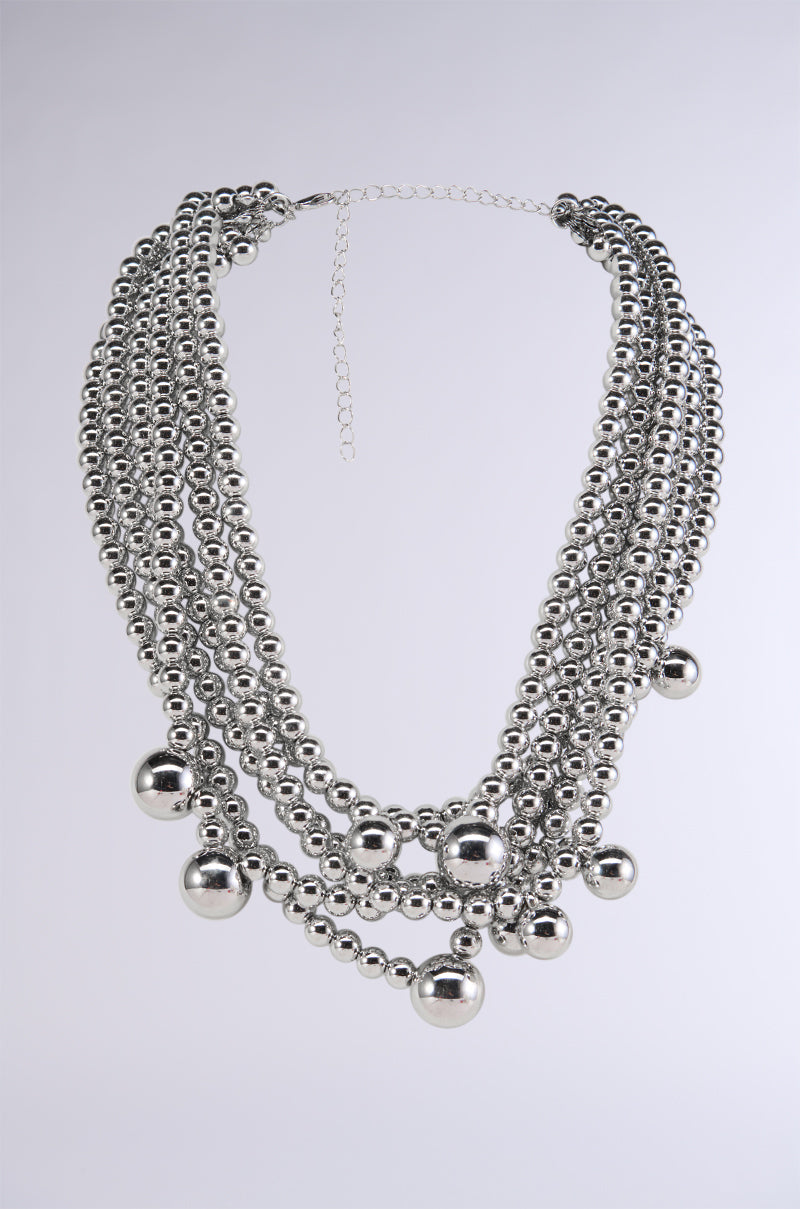 Side View I Prefer Silver Necklace