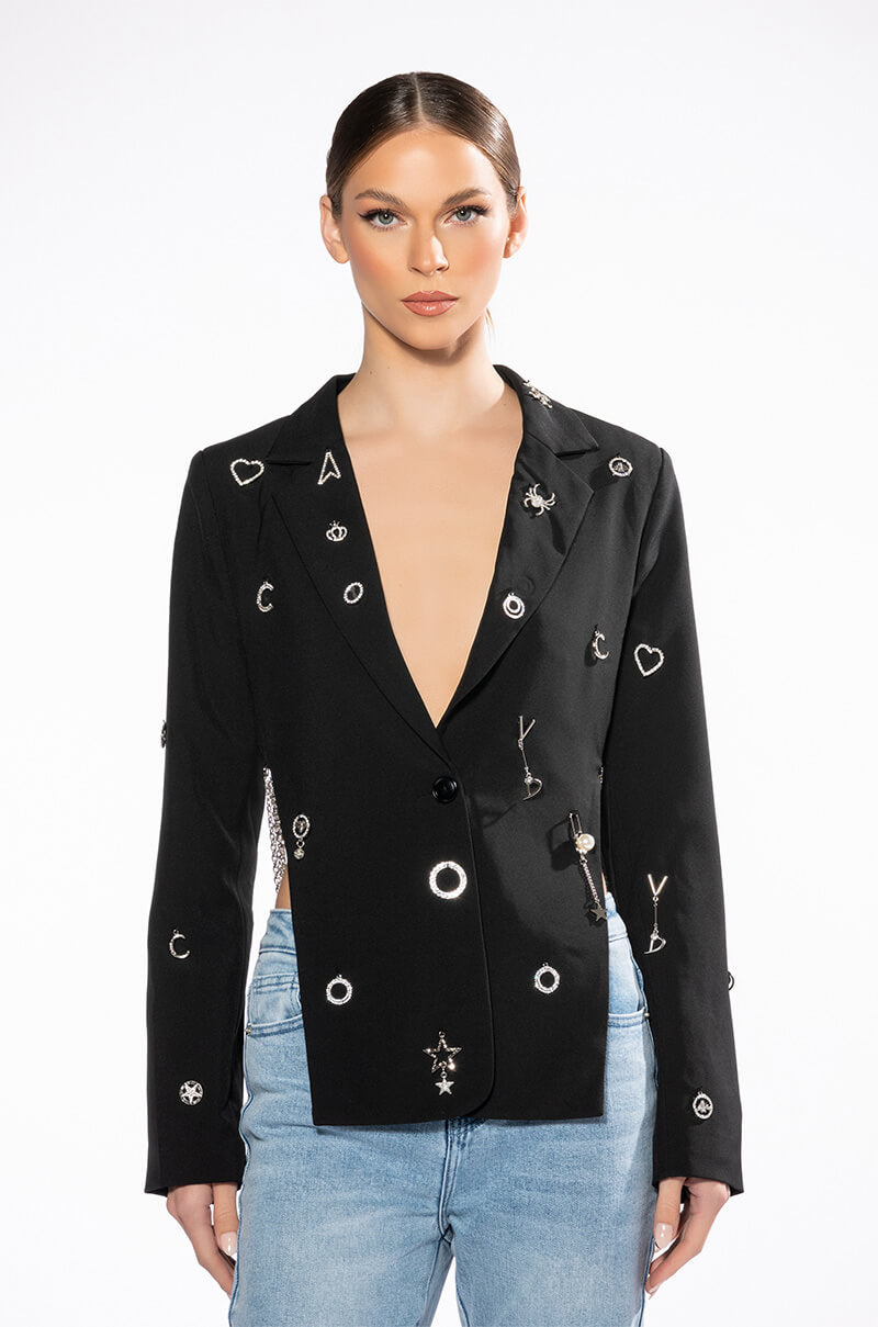Extra View I Put A Spell On You Open Back Charm Blazer view 15