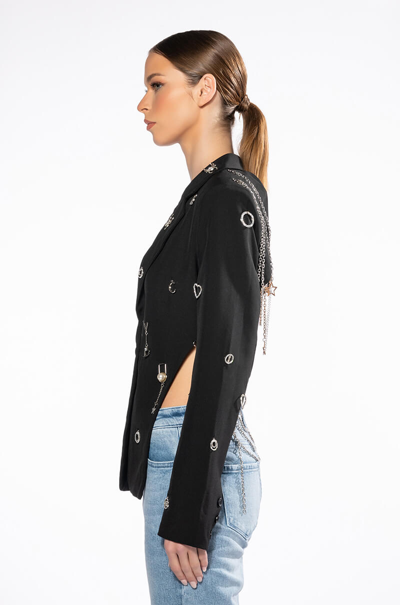 Extra View I Put A Spell On You Open Back Charm Blazer view 17