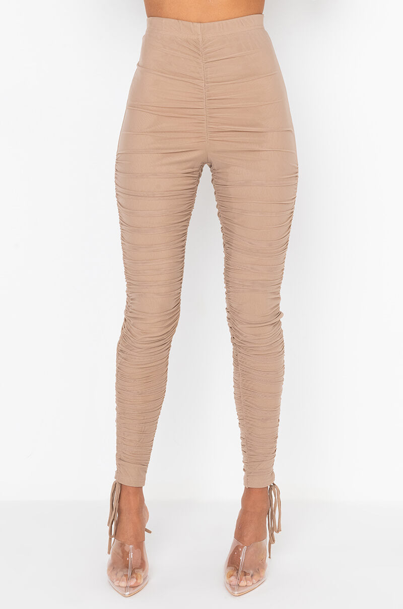 Front View I Win Again Stacked Leggings