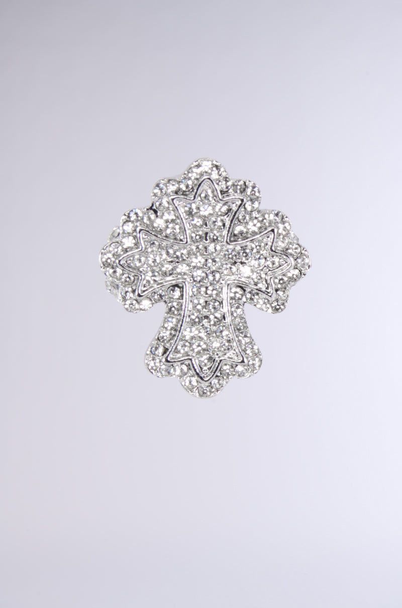 Side View Ice Me Out Cross Ring 1