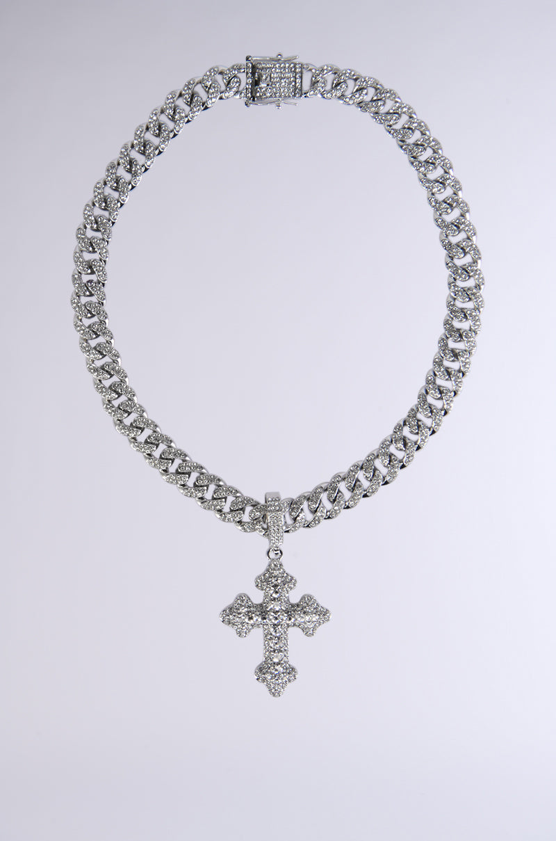 Side View Ice Me Out Necklace