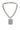 Side View Iced Out Dog Tag Necklace