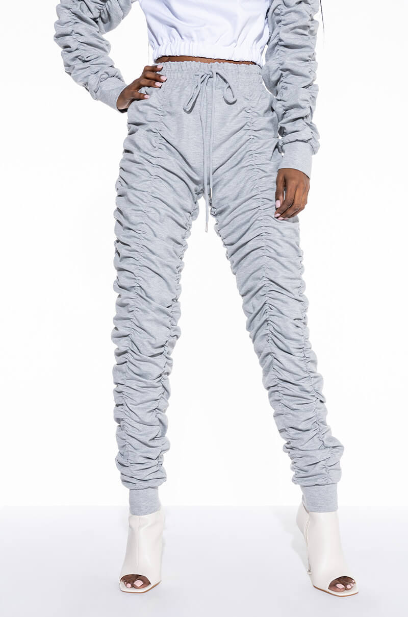Front View Iconic Ruched Jogger