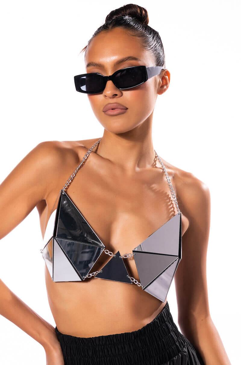 Side View Id Be Jealous Too Metal Bra Top 3