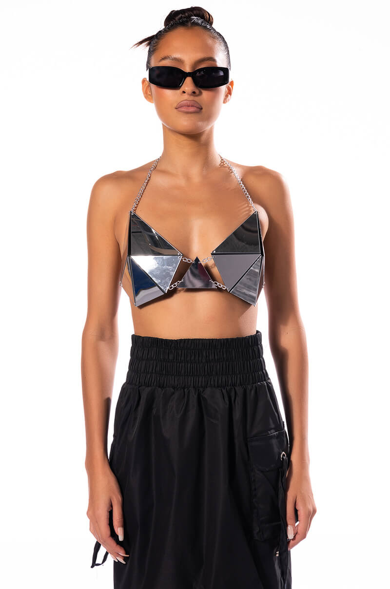 Extra View Id Be Jealous Too Metal Bra Top 11