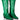 Front View Iggy Metallic Western Style Below The Knee Boot In Green