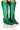 Front View Iggy Metallic Western Style Below The Knee Boot In Green