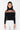 Detail View Illusion Mesh Panel Turtleneck Sweater