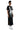 Back View Illusions Embellished Spike Detail Graphic Maxi Dress