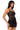 Side View Illusions Sleeveless Lace Mini Dress In Black Leopard