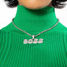 Front View Im A Boss Bish Icy Necklace