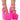 Front View Im Bossy Faux Leather Wedges In Pink