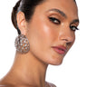 Front View Im Global Embellished Statement Earrings