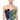 Front View Imagine Dramatic Denim Corset Top