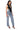 Back View Impact On You Distressed Wide Leg High Rise Jeans