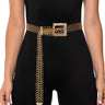 Front View In A Trance Chain Buckle Belt