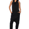 Front View In Cozy Mode Sleeveless Jumpsuit