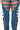 Extra View In Love With The Devil Cutout Straight Leg Jeans In Blue