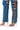 Extra View In Love With The Devil Cutout Straight Leg Jeans In Blue