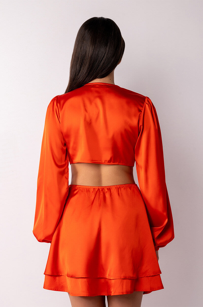 Full View In Love With This Mini Low V Neck Dress