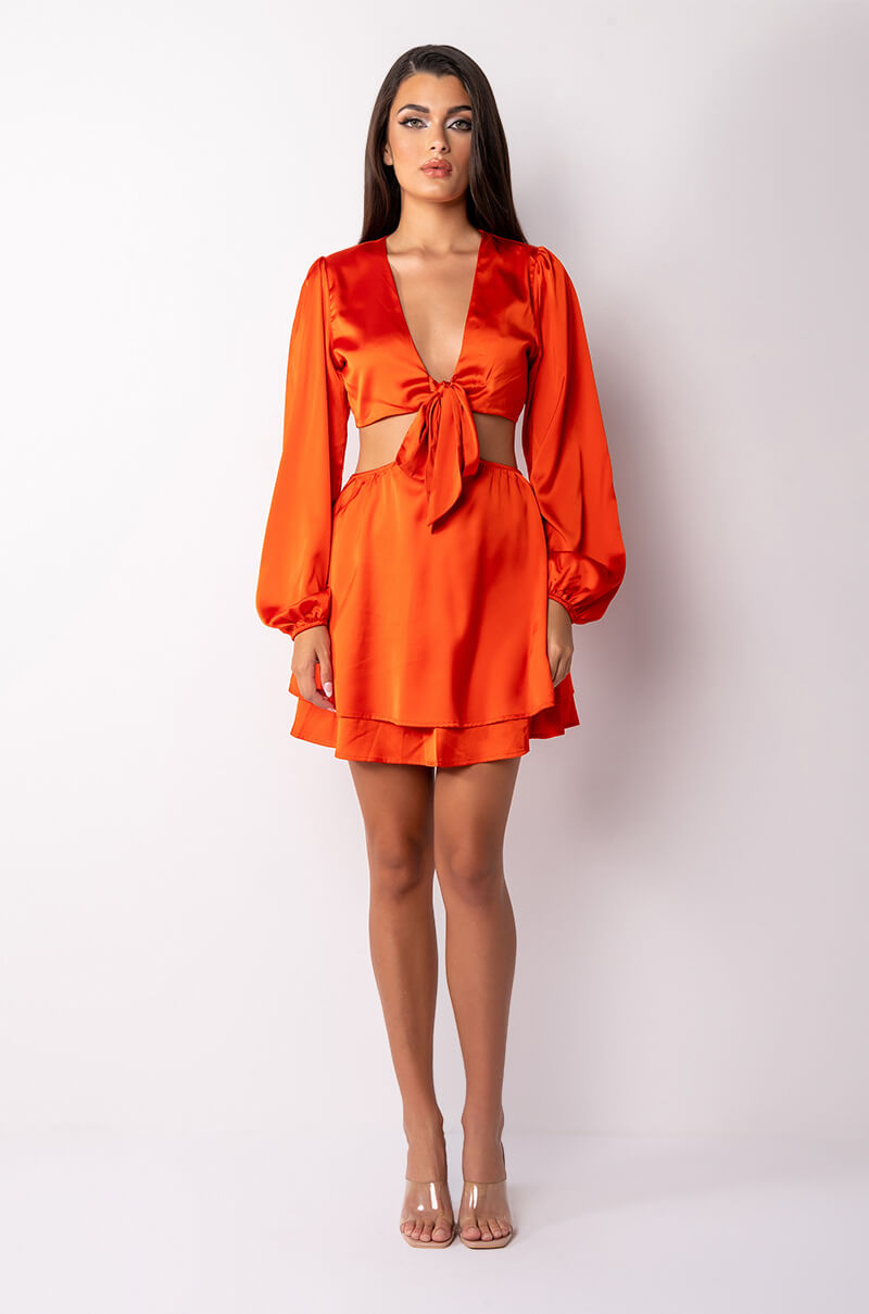 Extra View In Love With This Mini Low V Neck Dress
