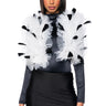 Front View In My Era Tulle Feather Vest