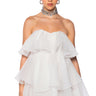 Front View In My Own Fairytale Mini Dress In Ivory
