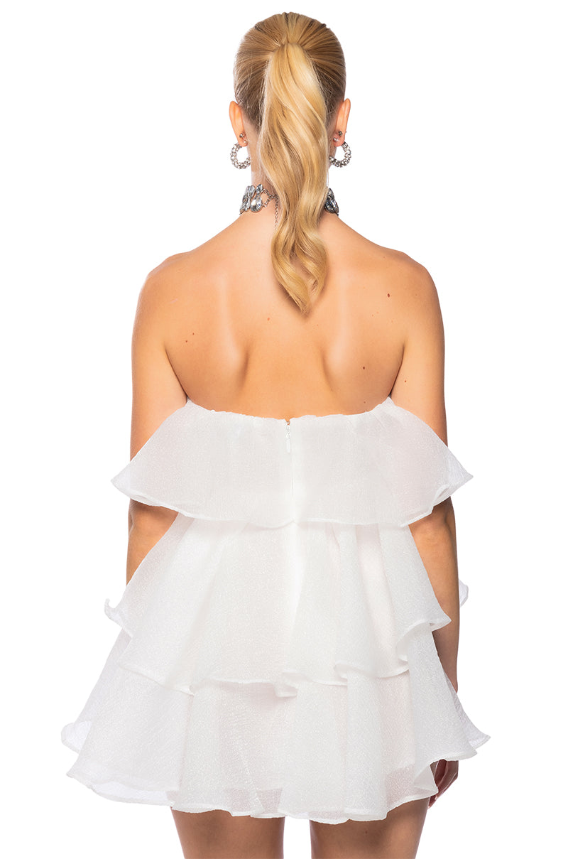 Full View In My Own Fairytale Mini Dress In Ivory