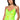 Front View In My Prime Sleeveless Sequin Top In Lime