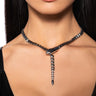 Front View In The Vibes Adjustable Necklace