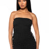 Front View In Your Dreams Side Tie Mini Dress