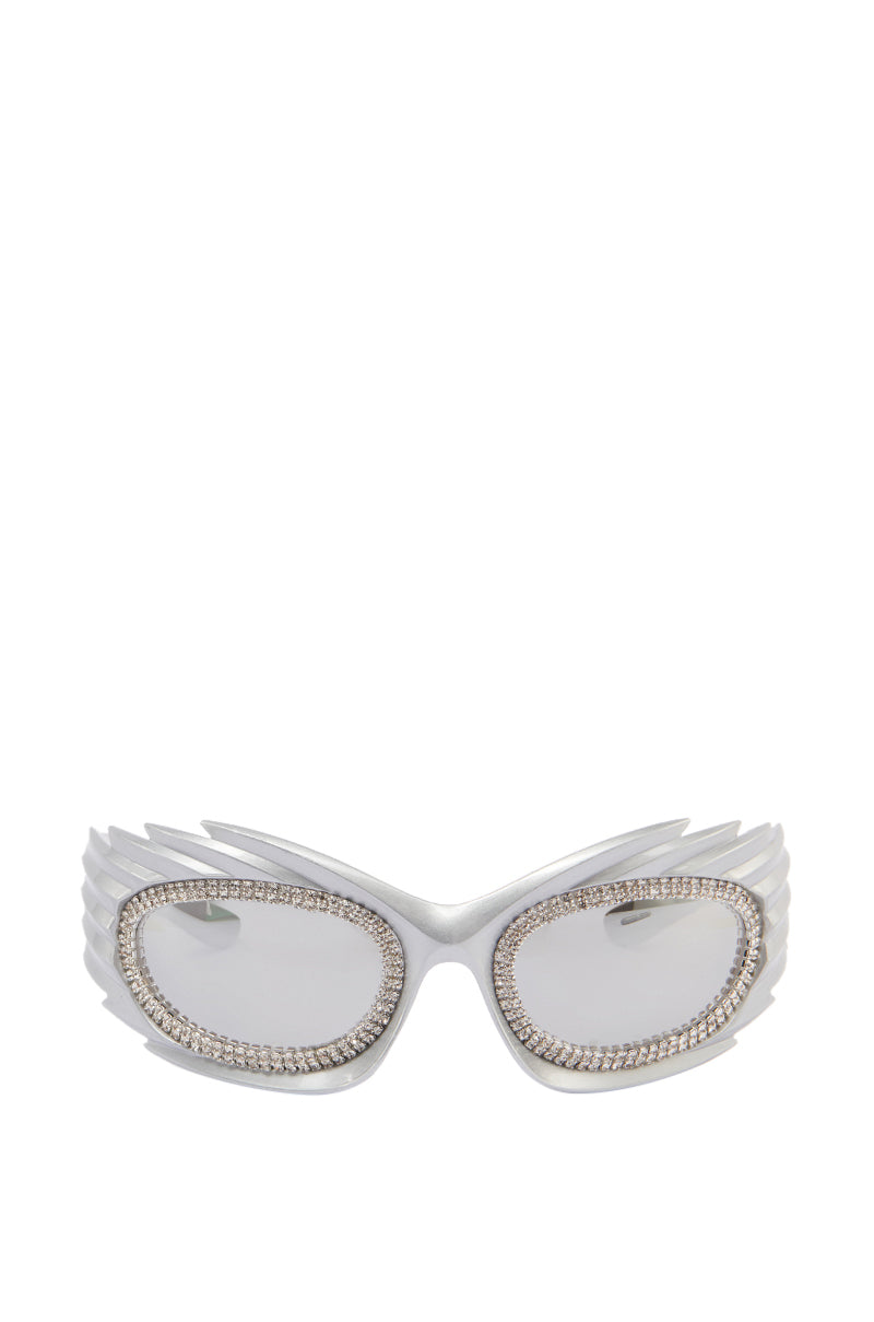 Back View In Your Future Sunglasses In Silver