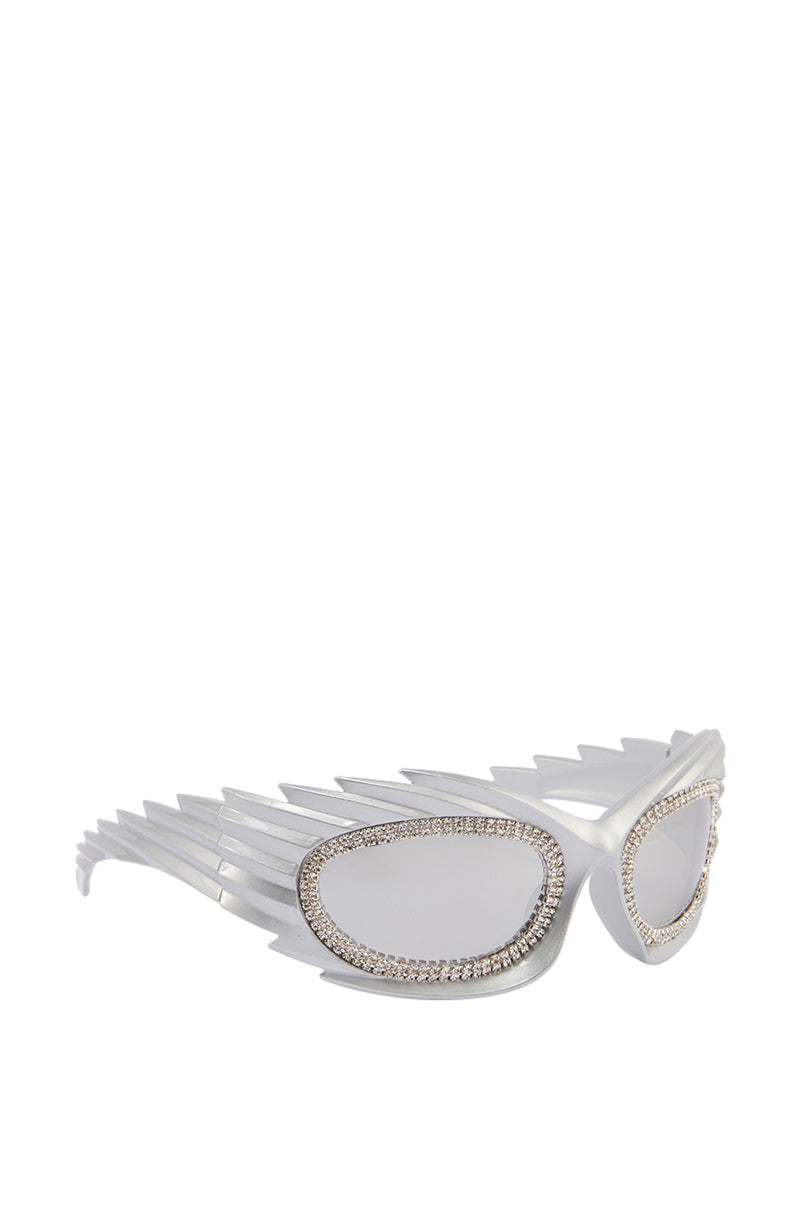 Detail View In Your Future Sunglasses In Silver