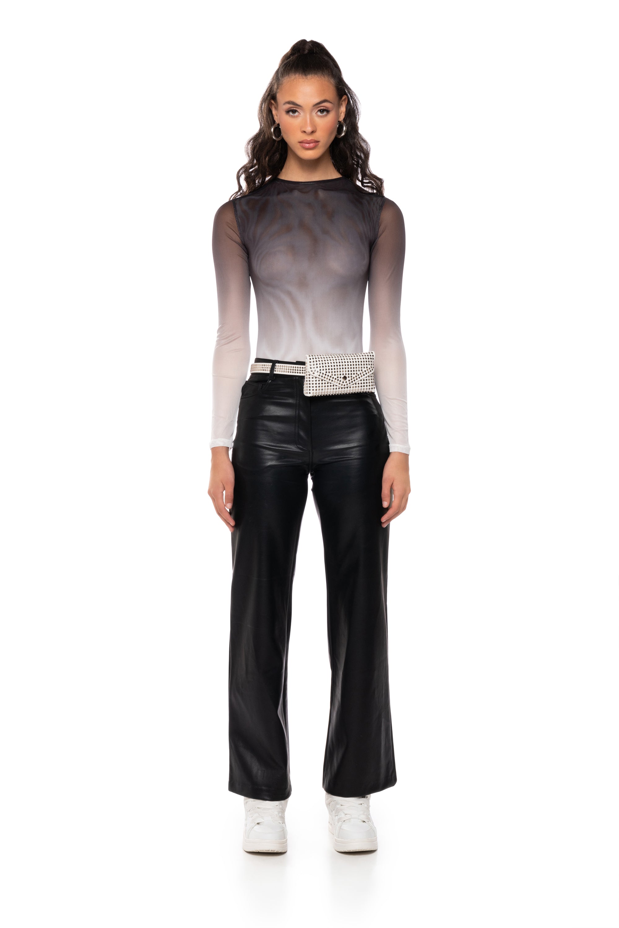 Extra View Indecisive Ombre Mesh Bodysuit