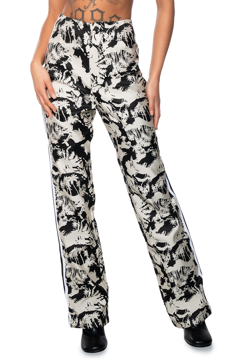 INDIFFERENT RIB TRIM TROUSER PANT view 0
